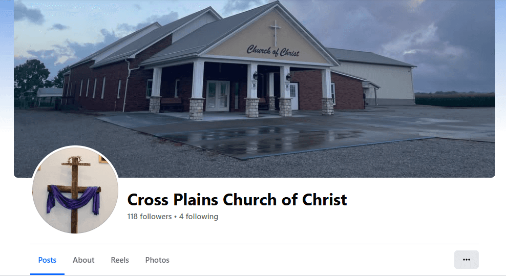 Cross Plains Church of Christ Facebook page